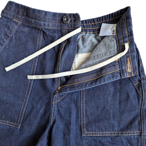 Uniqlo U Relaxed Denim Shorts High-Waisted Dark Wash | XS - Picture 5 of 7
